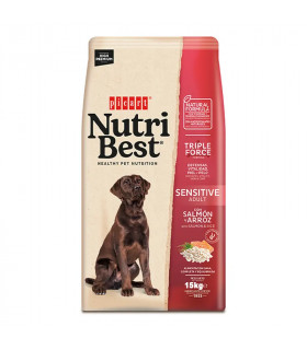 Nutribest Adult Sensitive Salmon y Arroz 15kg | Pienso Hipoalergénico Hombres